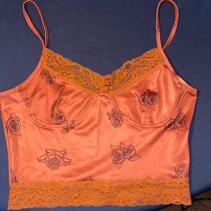 SHEIN, Size S (4), Color Pink with black outlined roses